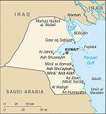 Kartta: L�hi-it� / Kuwait