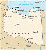 Kartta: Afrikka / Libya
