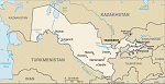 Kartta: Aasia / Uzbekistan