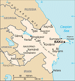 Kartta: Euraasia / Azerbaid�an