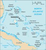 Kartta: Karibia / Bahama