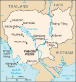 Kartta: Aasia / kambodža
