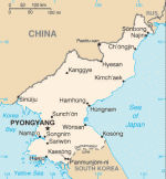 Kartta: Aasia / Pohjois-Korea