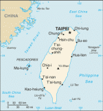 Kartta: Aasia / Taiwan
