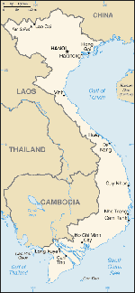 Kartta: Aasia / Vietnam