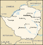 Kartta: Afrikka / Zimbabwe